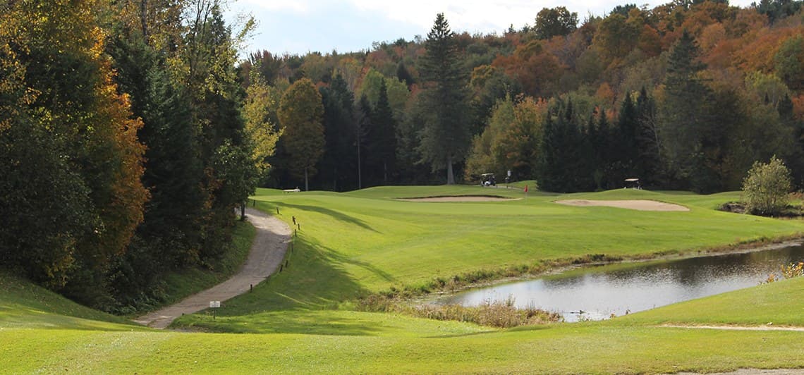 Vue du parcours de Golf Oasis, à Brownsburg-Chatham.