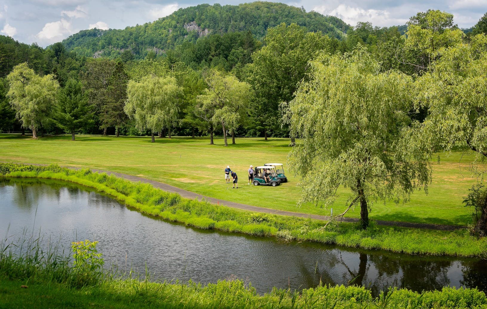Vue du parcours de Club de Golf Piedmont, à Piedmont.